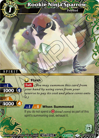 Rookie Ninja Sparrow (Event Pack 2024 Vol. 1) (BSS04-070) [Launch & Event Promos]