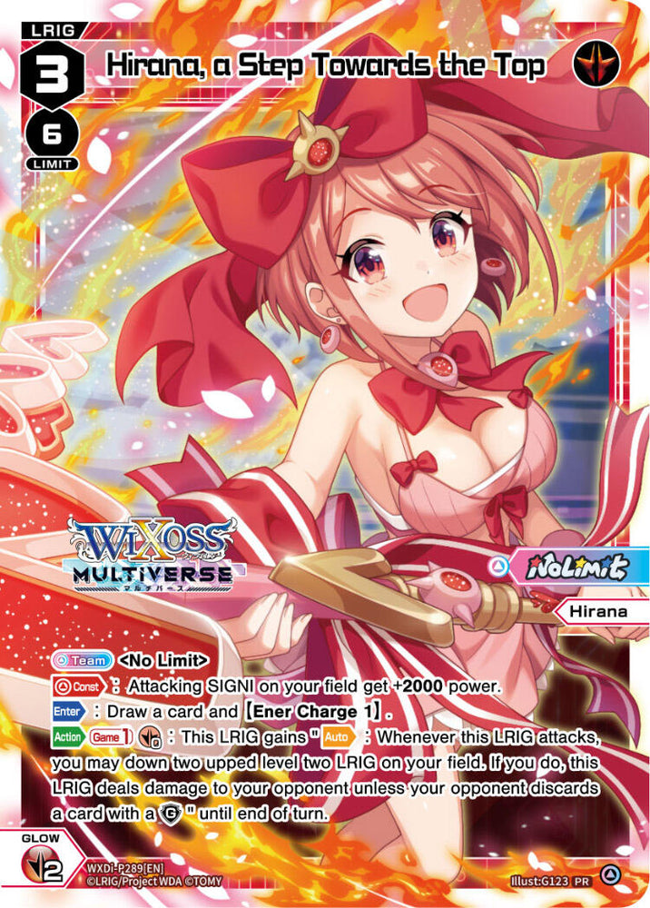 Hirana, a Step Towards the Top (April 2024) (WXDi-P289[EN]) [Promo Cards]