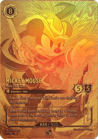 Mickey Mouse - Brave Little Tailor (Serial Numbered) (5) [Promo Cards]