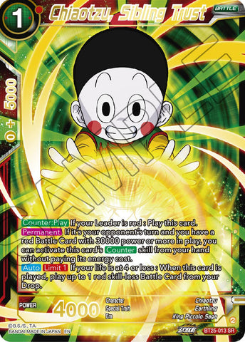 Chiaotzu, Sibling Trust (BT25-013) [Legend of the Dragon Balls]