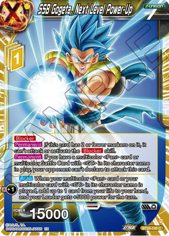 SSB Gogeta, Next Level Power-Up (BT25-100) [Legend of the Dragon Balls]