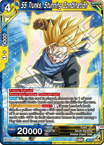 SS Trunks, Stunning Combination (BT25-136) [Legend of the Dragon Balls]