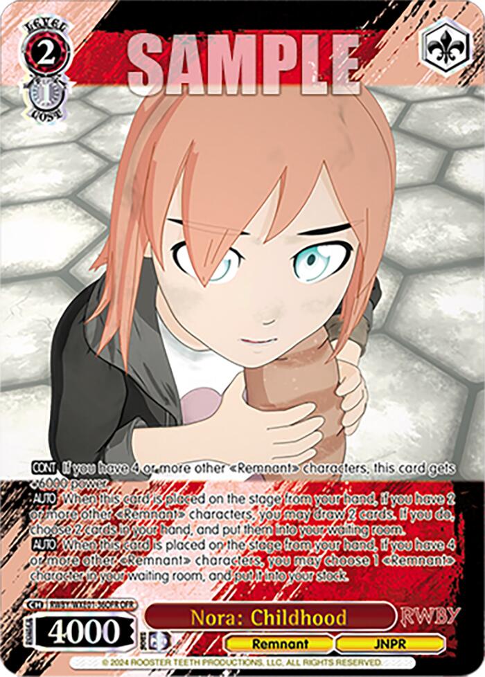 Nora: Childhood (RWBY/WXE01-36OFR OFR) [RWBY: Premium Booster]