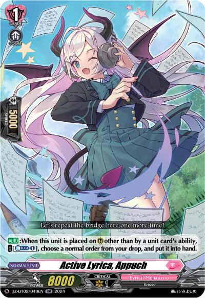 Active Lyrica, Appuch (DZ-BT02/040EN) [Illusionless Strife]