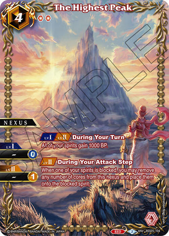 The Highest Peak (Box Topper) (BSS05-104) [Battle Spirits Saga Promo Cards]