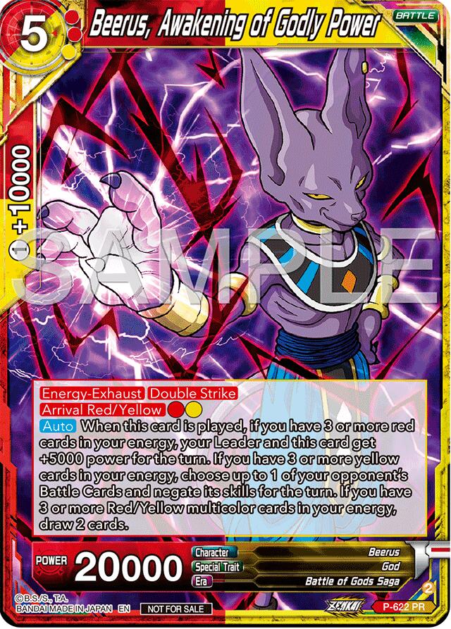 Beerus, Awakening of Godly Power (Deluxe Pack 2024 Vol.2) (P-622) [Promotion Cards]