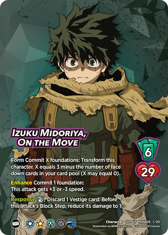 Izuku Midoriya, On the Move (Alternate Art) [Challenger Series: My Hero Academia - Dark Hero Arc]