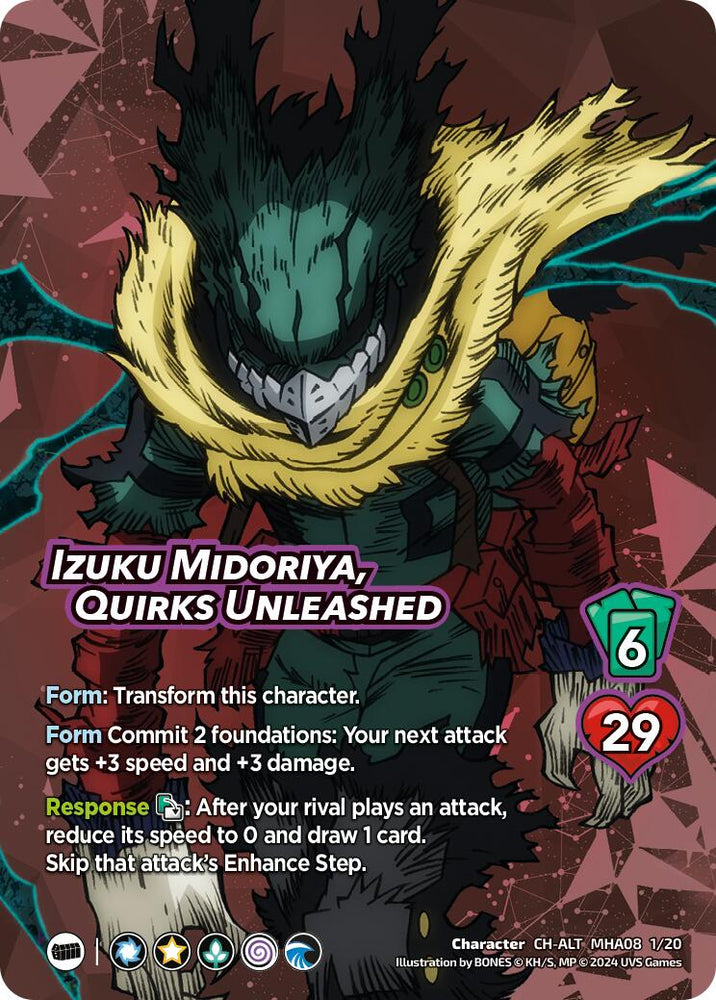 Izuku Midoriya, Quirks Unleashed (Alternate Art) [Challenger Series: My Hero Academia - Dark Hero Arc]