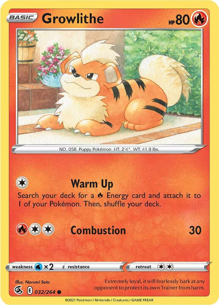 Growlithe (032/264) [Sword & Shield: Fusion Strike]