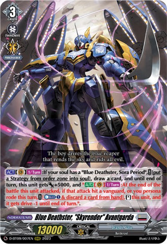 Blue Deathster, "Skyrender" Avantgarda (D-BT09/007EN) [Dragontree Invasion]