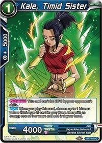 Kale, Timid Sister (Assault of the Saiyans) [BT7-041_PR]