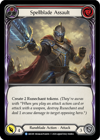 Spellblade Assault (Red) [ARC085] Unlimited Rainbow Foil