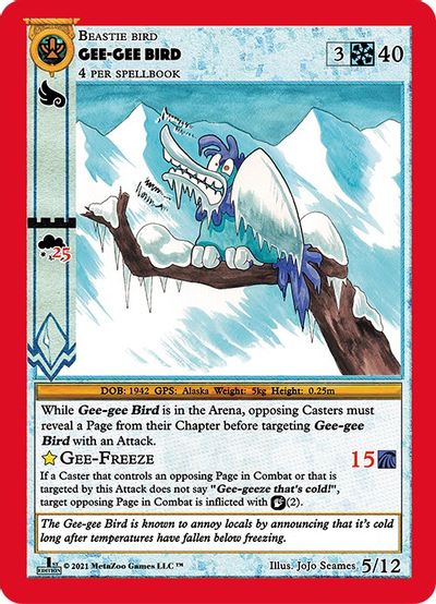 Gee-Gee Bird [Cryptid Nation: First Edition Waheela Deck]