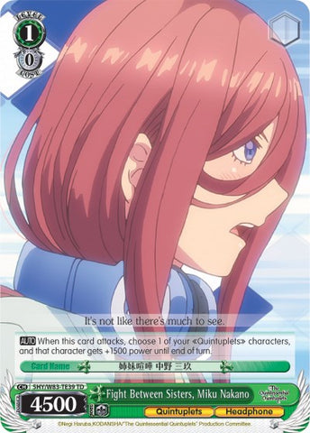 Fight Between Sisters, Miku Nakano (5HY/W83-TE39 TD) [The Quintessential Quintuplets]