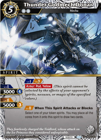 Thunder Godmech Donar (BSS02-041) [False Gods]