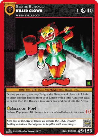 Killer Clown [Cryptid Nation: Kickstarter Edition]