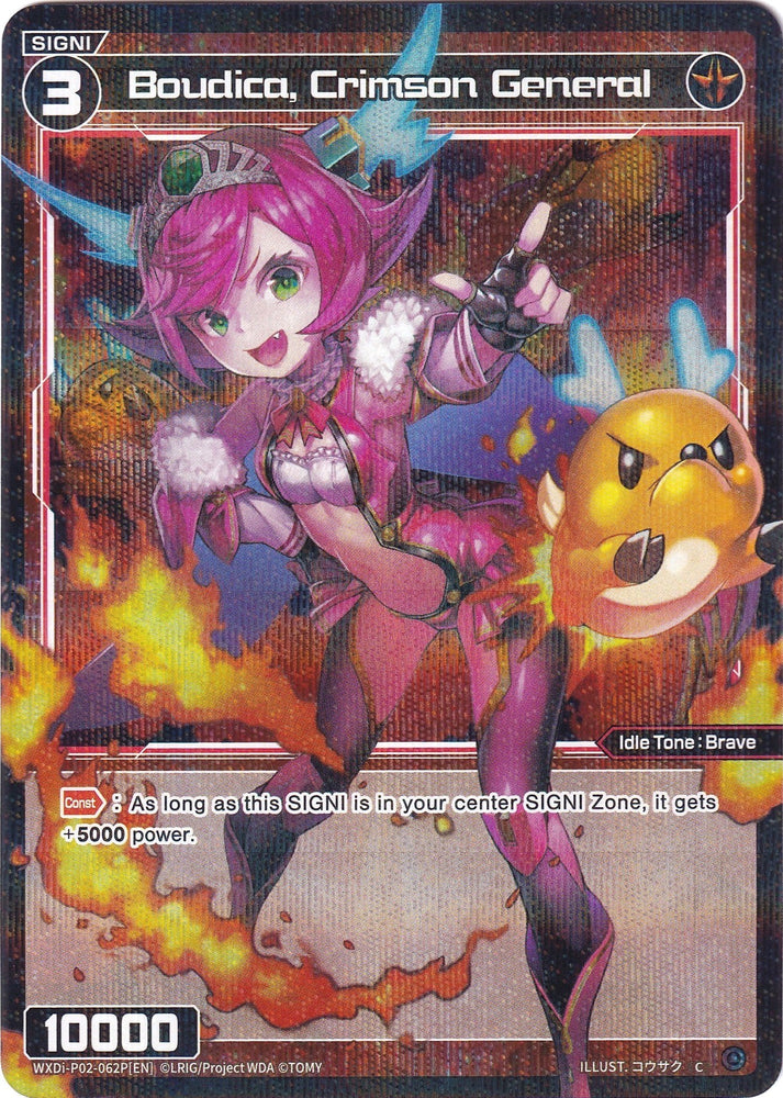 Boudica, Crimson General (Parallel Foil) (WXDi-P02-062P) [Changing Diva]