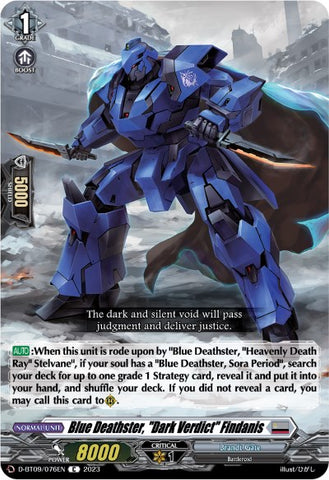 Blue Deathster, "Dark Verdict" Findanis (D-BT09/076EN) [Dragontree Invasion]