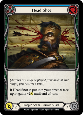 Head Shot (Blue) [ARC059-C] 1st Edition Normal